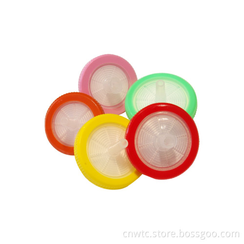 Membrane Syringe Filters: 0.22 Micron Sterile Filters in Materials like MCE, PES, PTFE, PVDF, RC, CA, GF, and Nylon